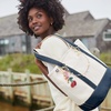 image:imageLands End Open Canvas ToteNaturalRadiant Navy