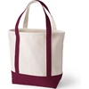 image:imageLands End Open Canvas ToteNaturalRich Burgundy
