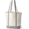 image:imageLands End Open Canvas ToteNaturalSilver Graphite
