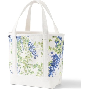 image:imageLands End Open Canvas ToteIvoryPeriwinkle Blooms