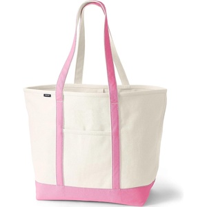 image:imageLands End Open Canvas ToteNaturalFresh Pink