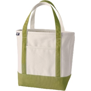 image:imageLands End Open Canvas ToteNaturalLime Green