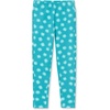image:imageLands End Girls Tough Cotton Novelty LeggingsFloralBaltic Teal