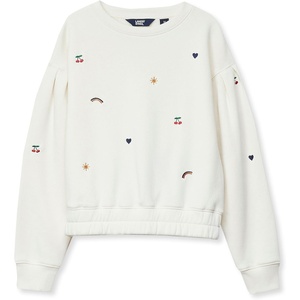 image:imageLands End Girls Crew Neck Embroidered SweatshirtCute IconsEgret