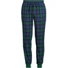 image:imageLands End Mens Flannel Jogger Pajama PantsLiberty BluePine Blackwatch