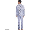 image:imageLands End Mens Flannel Pajama SetHoliday DogsBlue Stripe