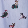 image:imageLands End Mens Flannel Pajama SetHoliday DogsBlue Stripe