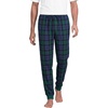 image:imageLands End Mens Flannel Jogger Pajama PantsLiberty BluePine Blackwatch