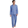 image:imageLands End Mens Flannel Pajama SetWinter PuffinsClear Blue Sky