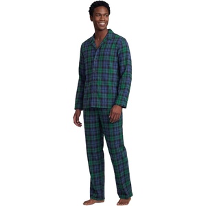 image:imageLands End Mens Flannel Pajama SetLiberty BluePine Blackwatch