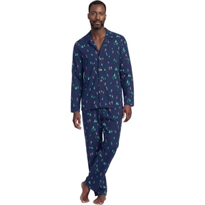 image:imageLands End Mens Flannel Pajama SetSkiersDeep Sea Navy