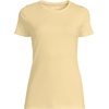 image:imageLands End Womens Cotton Rib Knit TShirtPale Sunbeam Yellow