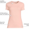 image:imageLands End Womens Cotton Rib Knit TShirtTinted Peach