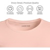 image:imageLands End Womens Cotton Rib Knit TShirtTinted Peach