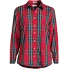 image:imageLands End Womens Pinwale Cord Long Sleeve ShirtCompass RedPine Plaid