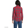 image:imageLands End Womens Pinwale Cord Long Sleeve ShirtCompass RedPine Plaid