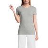 image:imageLands End Womens Cotton Rib Knit TShirtGray Heather
