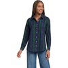 image:imageLands End Womens Pinwale Cord Long Sleeve ShirtLiberty BluePine Blackwatch