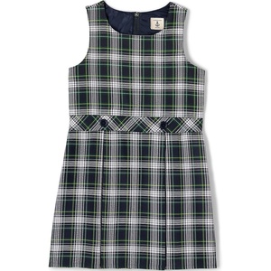 image:imageLands End Girls School Uniform JumperWhiteEvergreen Plaid