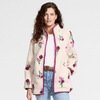 image:imageLands End Womens Cozy Sherpa Full Zip Fleece JacketAster Pink Floral