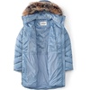 image:imageLands End Womens Insulated Cozy Fleece Lined Primaloft CoatPale Slate Blue