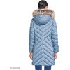 image:imageLands End Womens Insulated Cozy Fleece Lined Primaloft CoatPale Slate Blue
