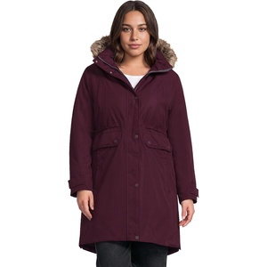 image:imageLands End Womens Expedition Waterproof Down Winter Parka with Faux Fur HoodLush Burgundy