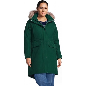 image:imageLands End Womens Expedition Waterproof Down Winter Parka with Faux Fur HoodPine