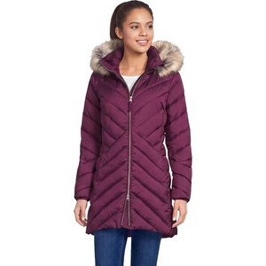 image:imageLands End Womens Insulated Cozy Fleece Lined Primaloft CoatVivid Plum