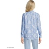 image:imageLands End Womens Pinwale Cord Long Sleeve ShirtClear Blue Sky Floral Meadow