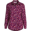 image:imageLands End Womens Pinwale Cord Long Sleeve ShirtVivid Plum Ditsy Bouquets