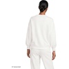 image:imageLands End Womens Serious Sweats Relaxed Long Sleeve Crew Neck SweatshirtBlooms EmbroideryChalk White