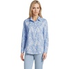 image:imageLands End Womens Pinwale Cord Long Sleeve ShirtClear Blue Sky Floral Meadow
