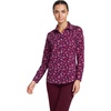 image:imageLands End Womens Pinwale Cord Long Sleeve ShirtVivid Plum Ditsy Bouquets