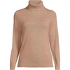 image:imageLands End Womens Cashmere Turtleneck SweaterVicuna Heather