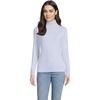 image:imageLands End Womens Cashmere Turtleneck SweaterClearlake Blue Heather